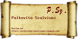 Palkovits Szalviusz névjegykártya